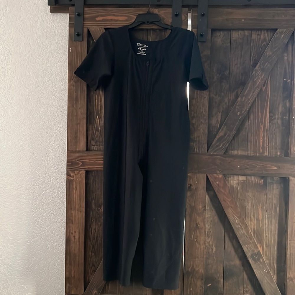 Isabela Compression Full Body Shaper black front zipper Sz- 2XL